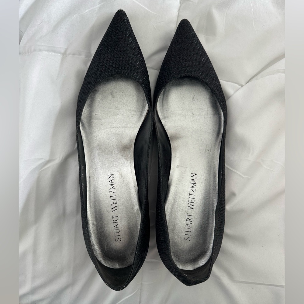Stuart Weitzman Black Pointed heels